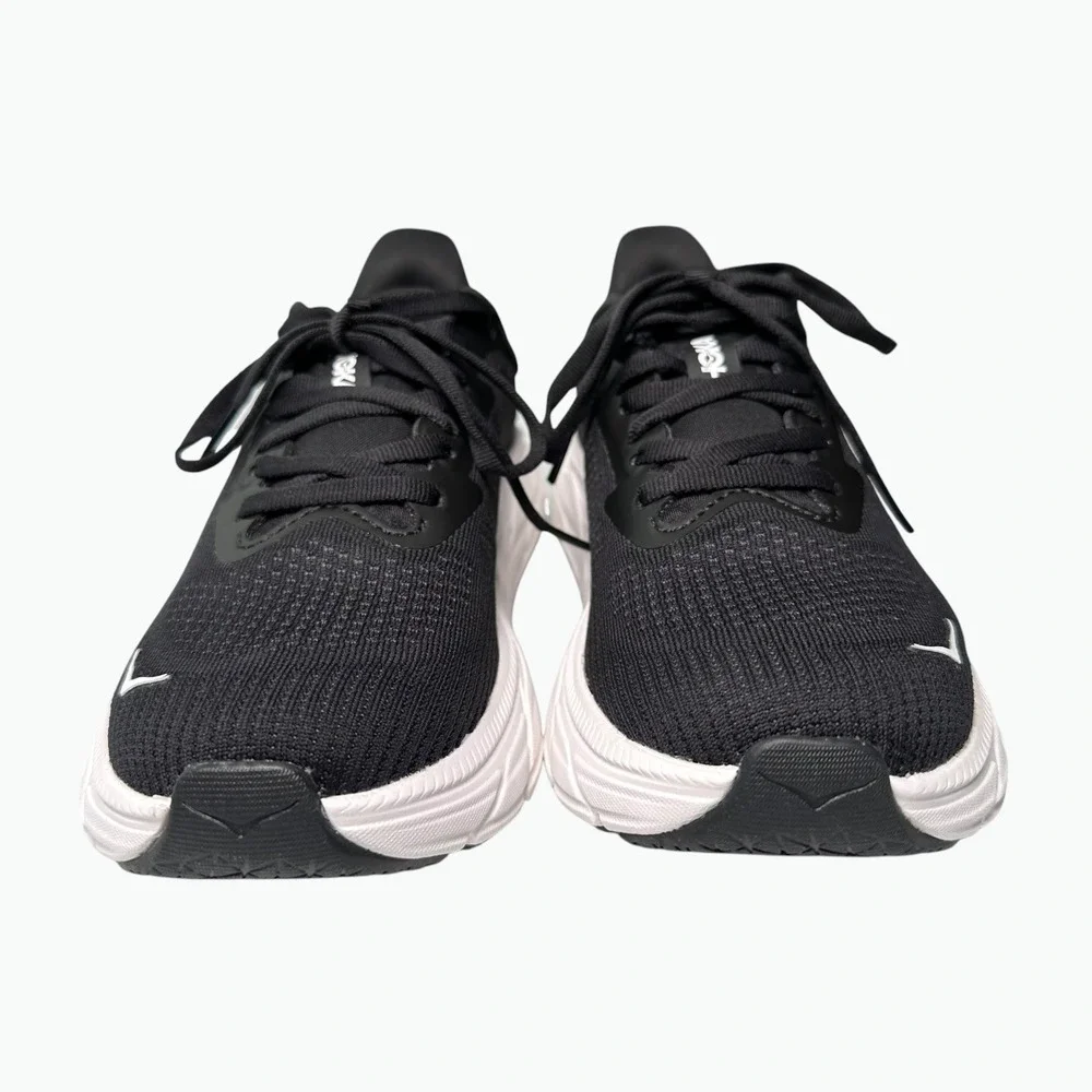 Hoka Arahi 7 Running Shoes Women's 6B Black White Stability Sneakers 1147851BWHT